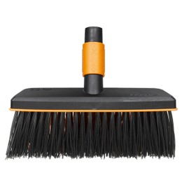 Fiskars 1001417 Cepillo para terrazas, 29x7x28 cm, Black/Orange