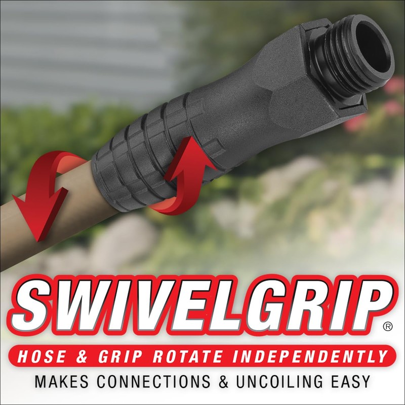 Colors™ SwivelGrip® Garden Hose, 5/8" x 10', 3/4" - 11