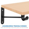 4 Pcs Closet Shelf Bracket with Pole Holder, Triangle Shelf