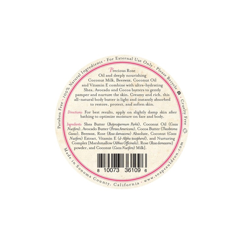 Three Sisters Apothecary 2.5 oz. Body Butters (Rose & Coconut)
