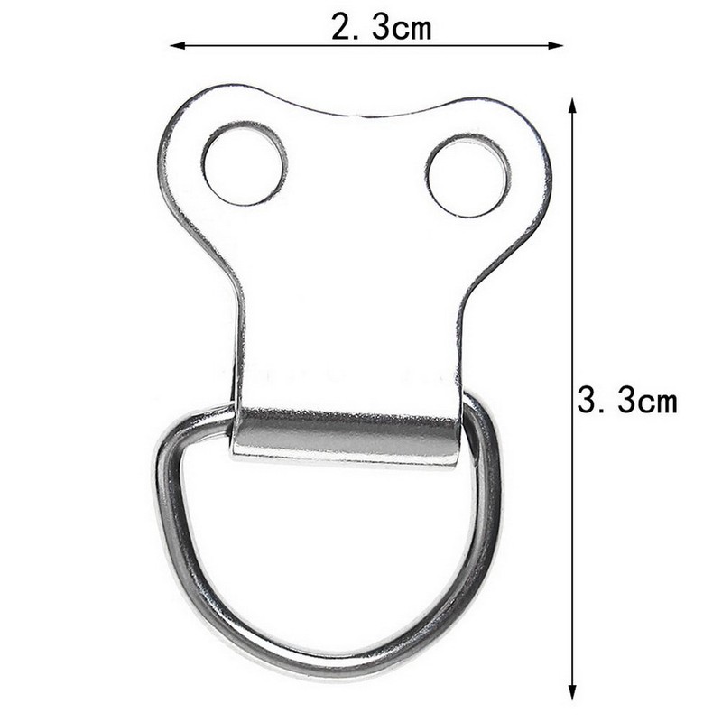 kuou 50 Pieces D-Ring Picture Hooks, Frame Hanging Double Hole