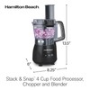 Hamilton Beach Stack & Snap 4-Cup Mini Food Processor &