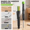 Nicpro Carpenter Pencil with Sharpener, CP3000 Construction Pencils with 6