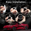 LivTee 2 PCS Crystal Rhinestone Car Engine Start Stop Decoration,