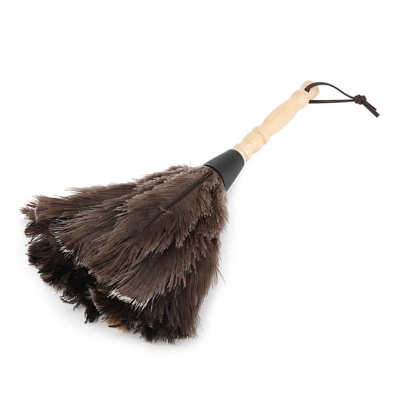 Mini Washable Reusable Ostrich Feather Duster for Books Keyboard Office