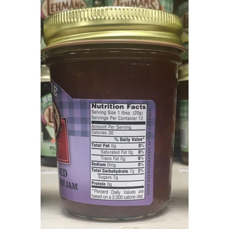 Lehman's No Sugar Added Jam, All Natural Homemade Jam, No