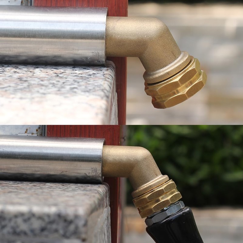 SIGURANTA Garden Hose Elbow Connector 45 Degree Hose Extender Solid