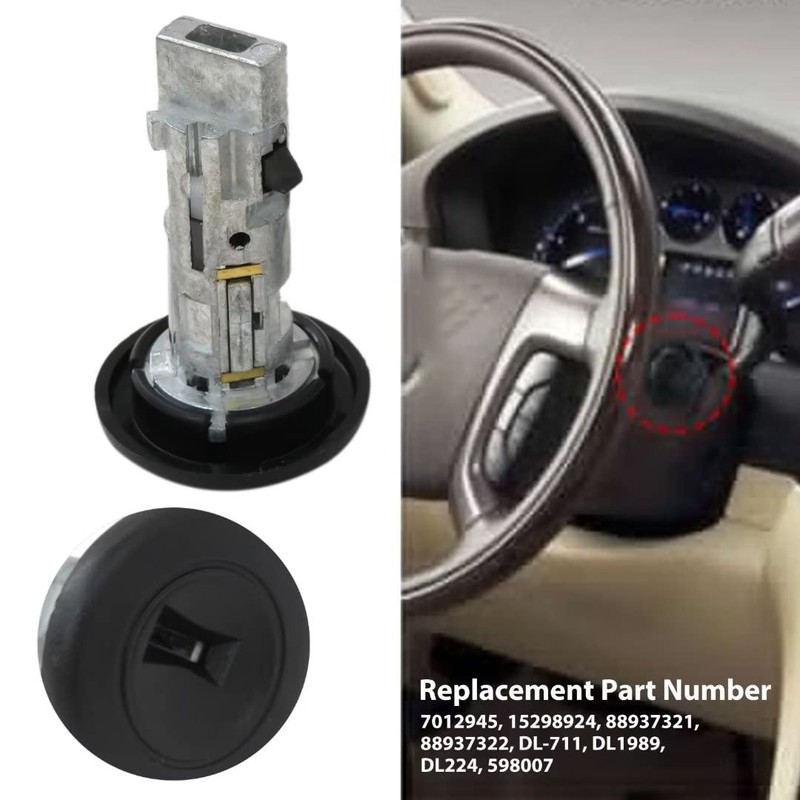 707835, 924-725 Ignition Switch Lock Cylinder with Pair Front Door
