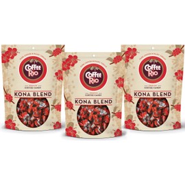 Coffee Rio Coffee Bulk Candy, Individually Wrapped Coffee Candy, Kosher Candy, Kona Island Blend Bulk Coffee Candy 9 Ounce (Pack of 3)