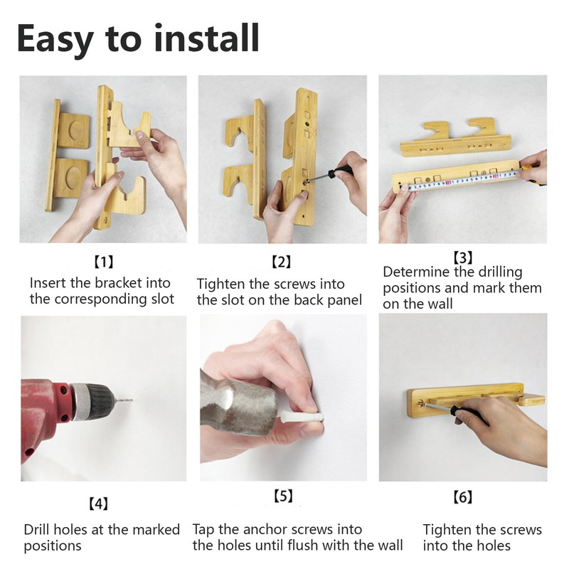iLIZBay Vertical Katana Wall Mount Holder, Adjustable Samurai Sword Wall