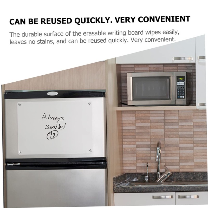 STOBOK Magnet Reminder Erasable Blank Planner Magnetic Erase Wall Fridge