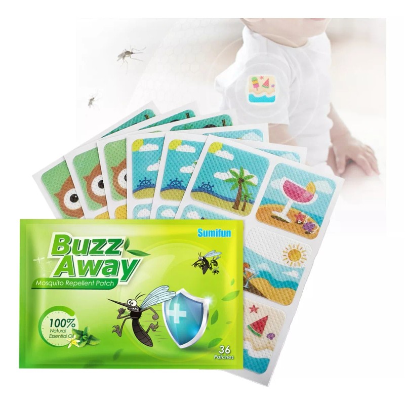 Universo en Linea 36 Parches Repelentes Mosquitos Naturales Adhesivos Bebes