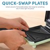 AROMA® 3-in-1 Panini Press, Sandwich Grill, and Waffle Maker with