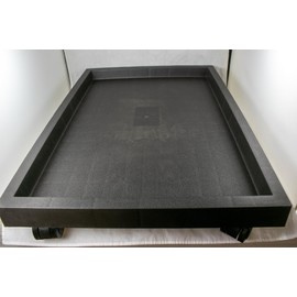 Rectangular Heavy Duty Humidity Tray with Casters for Bonsai Trees & House Indoor Plants - 13.5"- 35" (27.25"x 18.5"x 4.25")