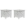 Trenton Gifts Chippendale White Planter Box Set of 2 -