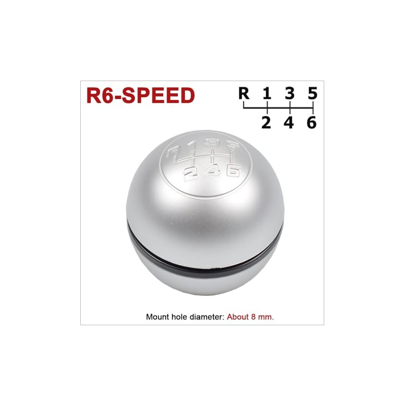 Hacreyatu Manual 6 Speed Transmission Inner Gear Shift Knob Replacement