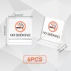 AHANDMAKER Pack of 6 Acrylic Table Signs for Smoking Prohibited,