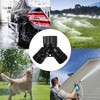 PDETVEO 4PCS 2 Way Y Valve Splitter, 3/4 Plastic Garden