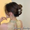 Avance Women's Flower Pearl Hair Clip Hair Claw Cute Adult
