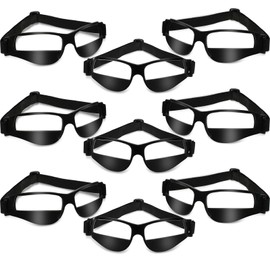 Fiada 9 Pack Dribbling Goggles Basketball Sports Glasses Adjustable Dribbling Black Goggles Basketball Training Equipment