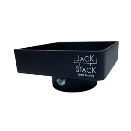 JACK STACK - Bottle Jack to Post Adaptor. Center 4x4 Post While Utilizing 1/4"" Steel to Help Prevent Post Damage., Black