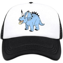 Fierce Dinosaur Hats Adjustable Toddler Boy Baseball Cap,Mesh Snapback Hat for Kid Boys,Dino Sun Cap Black Snap Back Hats for Kids Age 4-8,Lightweight Baseball Hat for Toddler Girls