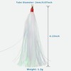Fishing Teasers, 9pcs Bucktail Teasers Mylar Flash Teaser Tail for