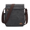 S-ZONE Medium Messenger Bag with 12.9 Inch Tablet Compartment Men