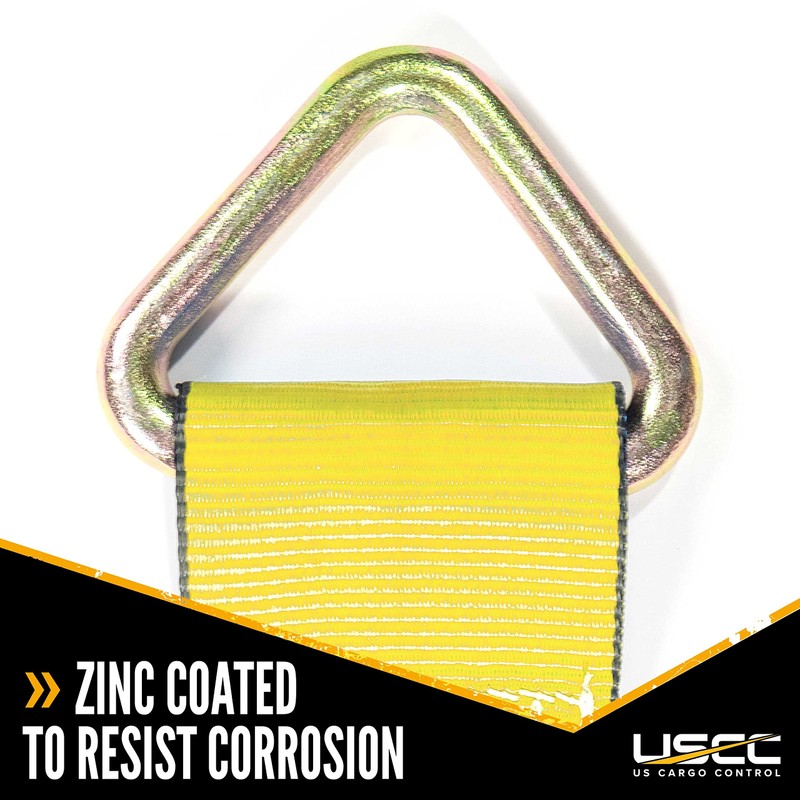 US Cargo Control 4 Inch Winch Strap with D-Ring Fitting,