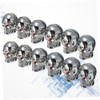 GLEAVI 12 Tapones de Válvula de Calavera: Tapas de Caucho