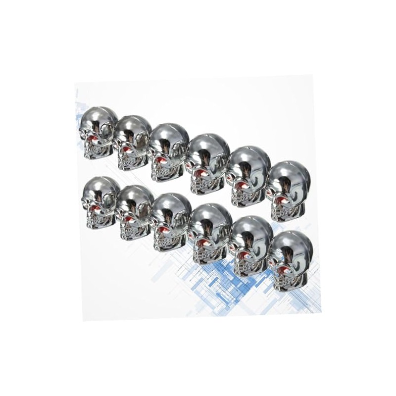 GLEAVI 12 Tapones de Válvula de Calavera: Tapas de Caucho