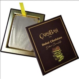 Dubai Chocolate Bar - Pistachios - Kataifi - Dubai Cikolatasi - Made By Carsibasi Since 1946-3.35 Oz (95 gr) - Pack of 4