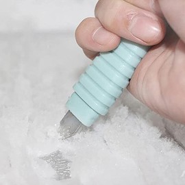 1 Piece Fridge Ice Scraper Fridge Shovel Kitchen Freezer Gadgets Shovel Stainless Steel Defroster Multifunctional Ice Scoop Practical Fridge Accessories Ice Scoop