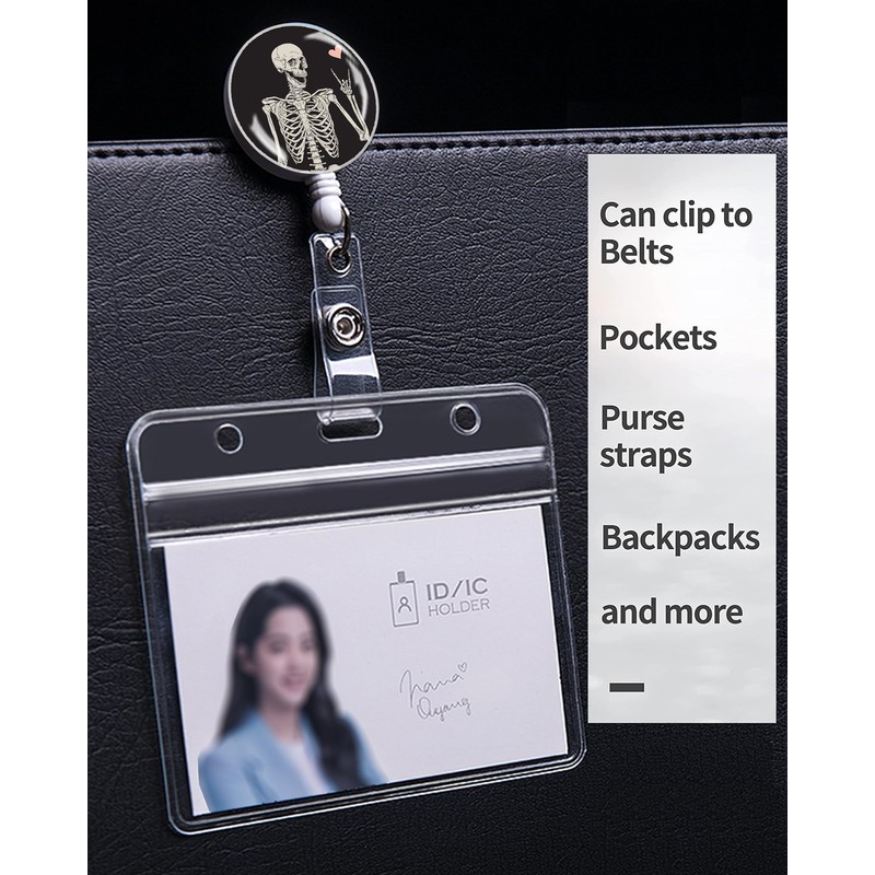 Badge Reels Retractable,Id Badge Holders Retractable,Badge Clips Retractable ID Card