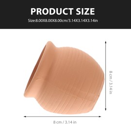 POPETPOP Fish Tank Decorations 2pcs Clay Pot Fish Tank Cave Ceramic Shrimp Shelter Aquarium Spawning Breeding Hiding Place Habitat Decor for Shrimps Fish Spawning Aquarium Decorations