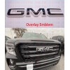 Auto Front GMC Black White Emblem Overlay 2019-2022 Sierra 1500