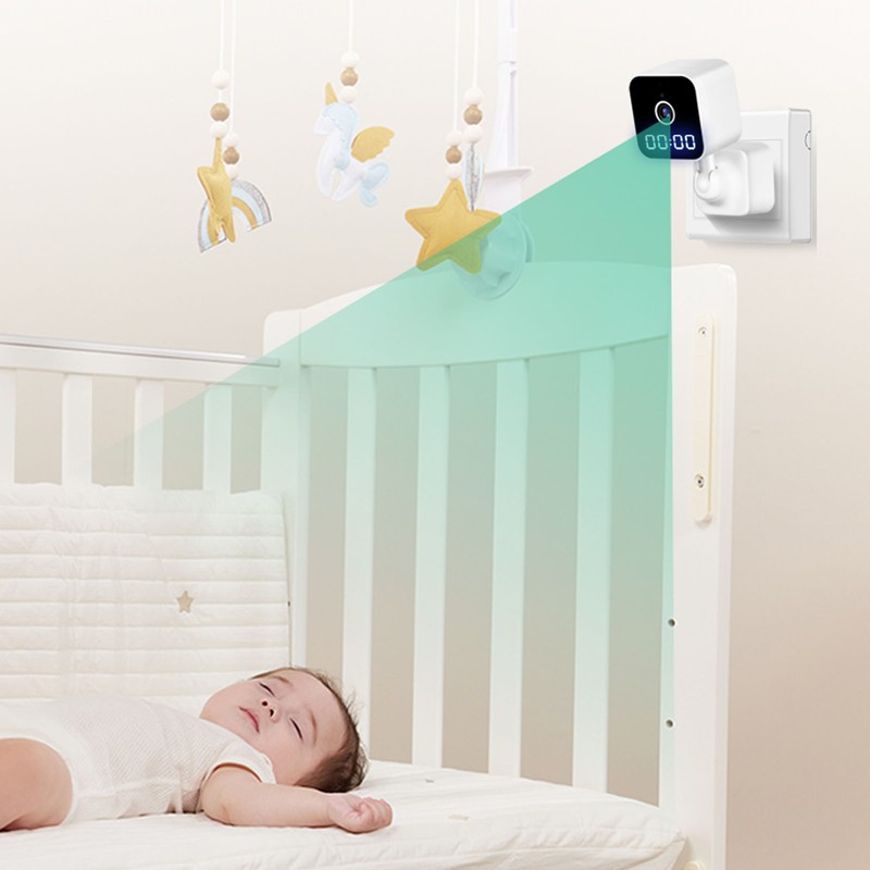 WIFI Home Security Camera ABS Clock Wall Plug in Camera