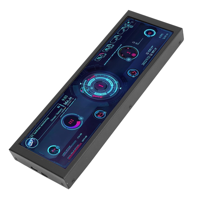 Computer RAM Monitor 7.9in IPS 1280x400 60Hz Refresh Rate Theme