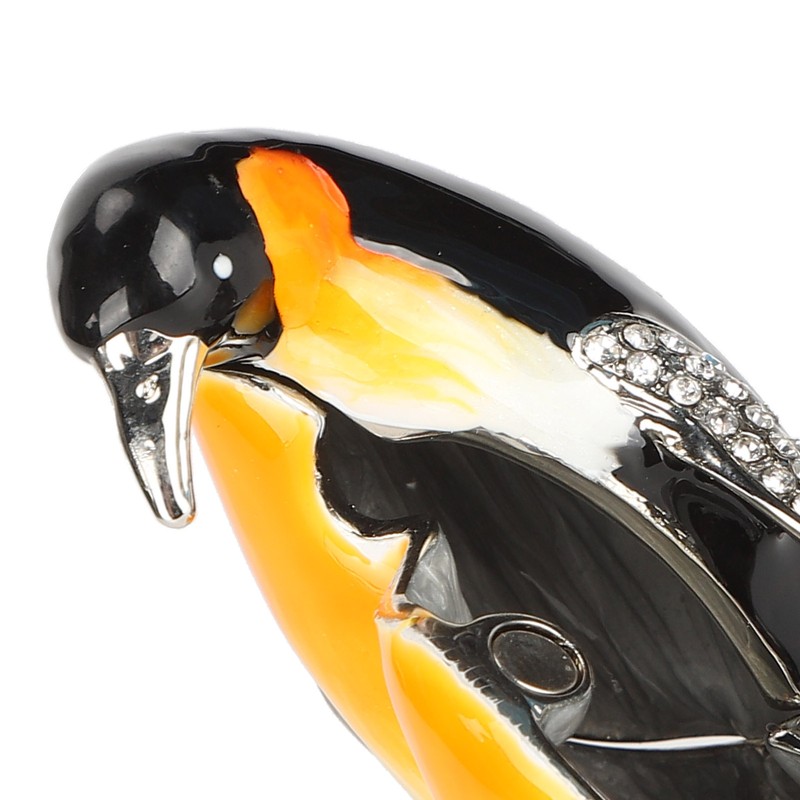 Penguin Couple Ornament Desktop Crafts Collection Decor Penguin Jewellery Storage