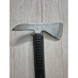 18 Inch Fireman Axe with Wooden Handle and Leather Grip Stainless Steel Metal