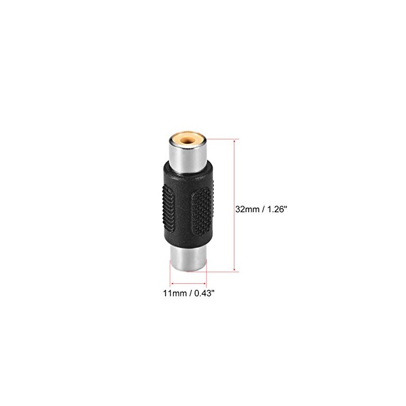 sourcing map RCA Female to Female Connector Stereo Audio Video