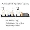 DNC DNC 7.9" Small Silicone Bathroom Counter Tray, Vanity Tray,
