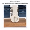 Flip Desk Clock Auto Mechanical Flip 12H AM PM Wood