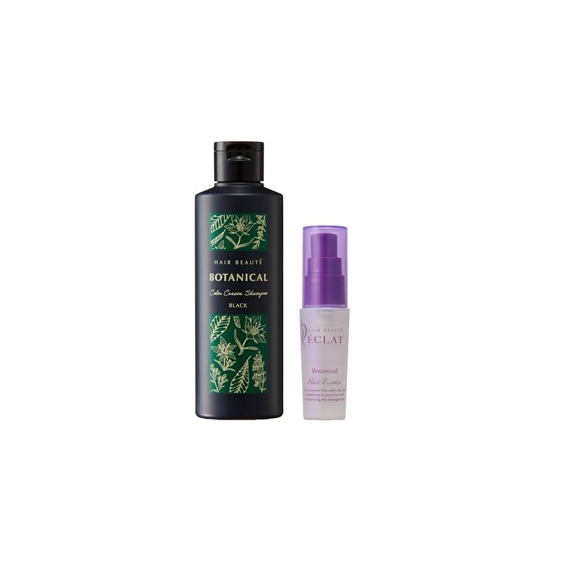 [Set] Botanical Color Cream Shampoo, Black (6.8 fl oz (200