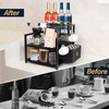 FiloxeniaOasis 3-Tier Coffee Syrup Organizer (12 Bottles Capacity), Stepped Design