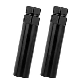 2pcs 6 Spline Lug Nut Socket Set, Steel Wheel Lock Lug Nut Key 6 Spline for Install and Detach Aftermarket Wheels (Black)