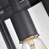 Chloe Lighting QUILL Transitional 1 Light Textured Black Outdoor Wall