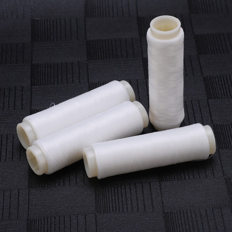 4pcs 100/200m Invisible Nylon Fishing Rubber Band Line High Elastic