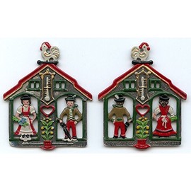 Kuhn German Pewter Christmas Ornament- Traditional Weatherhouse - Single Ornament
