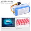 DFTIM 3400mAh Vacuum Compatible Battery for AIRROBO P10 Robot Vacuum